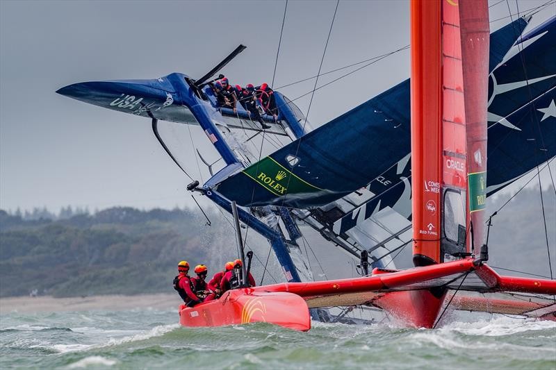 Team USA capsize in Cowes